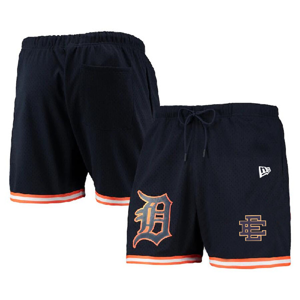 Men's Detroit Tigers Navy Mesh Shorts